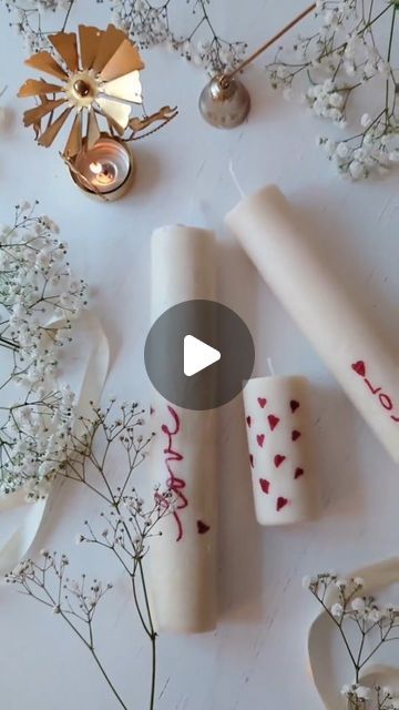 Rolled Candles, Big Candles, Kitchen Paper, Diy Letters, Ikea Hackers, Baking Paper, Red Candles, Small Candles, Toilet Paper Roll