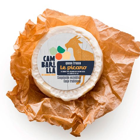 Dairy Branding, Grand Canaria, Dairy Brands, Happy Goat, Cheese Packaging, Cheese Brands, Artisan Cheese, Brand Creation, Company Logo Design