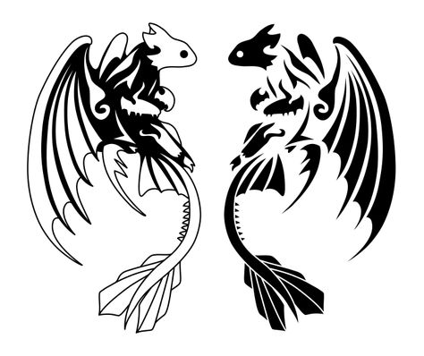 Got this on Fiverr.com Toothless And Light Fury Matching Tattoos, How To Train Your Dragon Matching Tattoo, Best Friend Dragon Tattoos, How To Train Your Dragon Tattoo Couple, Matching Dragon Tattoos Couples, Phoenix Couple Tattoo, Httyd Matching Tattoos, Couple Anime Tattoo, Couples Anime Tattoos