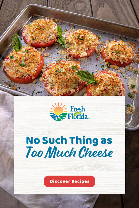 Learn how to make this tasty oven recipe with Florida tomatoes. Oven Recipe, Florida Food, Appetizer Bites, Dinner Entrees, Keto Cooking, Eat Smart, Seasonal Recipes, Vegetable Sides, Veggie Dishes