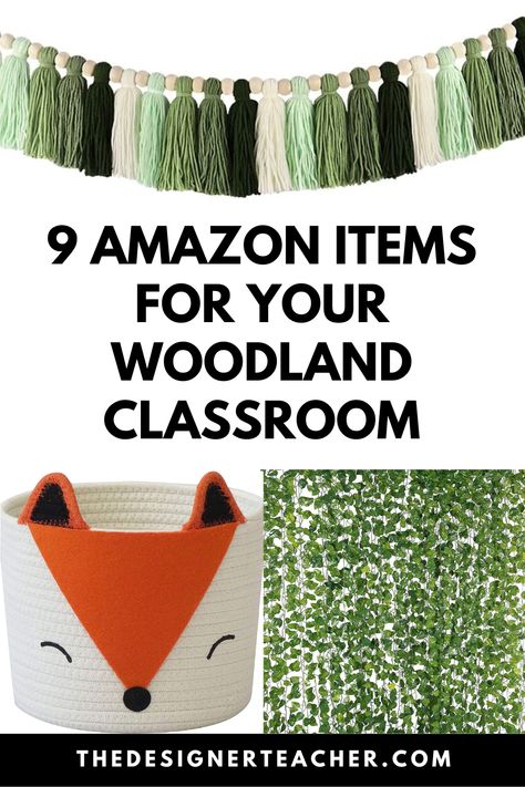 Nature Themed Kindergarten Classroom, Forest Preschool Theme Classroom Decor, Woodland Library Theme, Classroom Decor Forest Theme, Forest Inspired Classroom, Woodland Theme Preschool Classroom, Woods Themed Classroom, Forest Animals Classroom Theme, Moose Classroom Theme