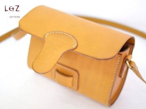 Bag Sewing Patterns, Cross Body Bag Pattern, Bag Sewing Pattern, Leather Bag Pattern, Diy Leather Bag, Leather Supplies, Stylish Purse, Bag Sewing, Handmade Leather Wallet