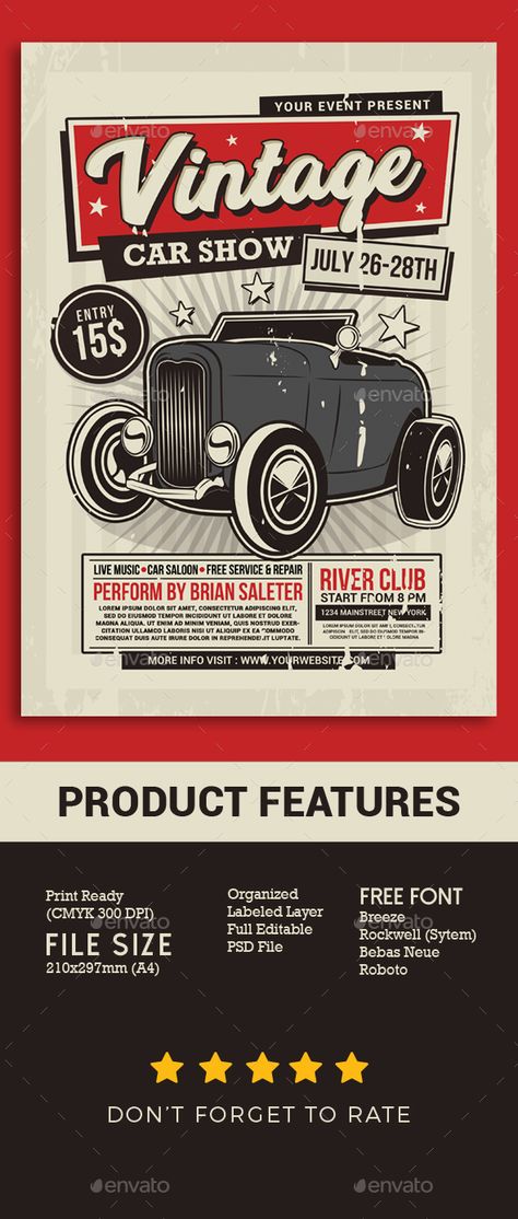 Vintage Car Show Car Show Poster, Car Typography, Car Boot Sale, Classic Car Show, Event Poster Design, Auto Art, Car Boot, Flyer Poster, Smooth Operator