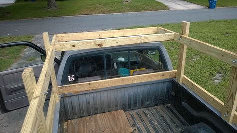 Do you want to add more room to your truck bed and be able to haul more in it, but you don't want to spend hundreds of dollars on steel contractor rails? Then this could be the perfect solution, and one that has been used for a LONG time by truck owners who like to build thing for themselves. Wood Truck Bedding, Boat Rack, Small Truck Camper, Truck Upgrades, Diy Truck Bedding, Canoe Rack, Truck Bed Organization, Bed Organizer, Bed Side Rails