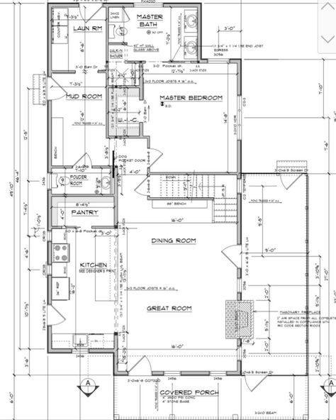 First Floor Layout for anyone wondering #sugarberrycottage #sugarberry Sugarberry Cottage Plans, Four Gables House Plan, First Floor Layout, Sugarberry Cottage, Chalet House, Mountain Kitchen, Interesting Houses, Colonial House Exteriors, Art Notes