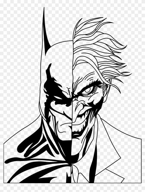 Batman And Joker Tattoo, Joker Face Drawing, Joker Coloring Pages, Resin Pictures, Joker Art Drawing, Batman Coloring, Image Joker, Joker Sketch, Batman Art Drawing