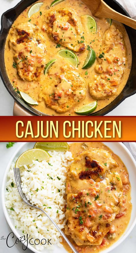 Cajun Dutch Oven Recipes, Cajun Cuisine Recipes, Meals Served Over Rice, Chicken And Sauce Over Rice, Chicken With Sauce Over Rice, Yats Copycat Recipes, Cajun Chicken And Rice Recipes, One Pot Cajun Chicken And Rice, Cajun Chicken Recipes For Dinner