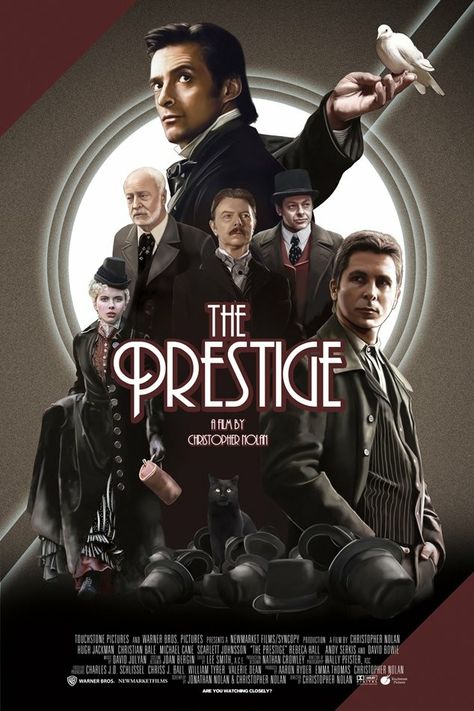 'The Prestige' (2006) The Prestige 2006, The Prestige Poster, The Prestige Movie, Best Movies List, Nolan Film, Movie Synopsis, Film Posters Art, Classic Movie Posters, Movie Posters Design