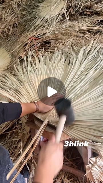 How To Dry Palm Leaves, Palm Leaves Craft, Diy Dry Palm Leaves, Dry Palm Leaves, Craft Leaf, Leaf Ideas, Palm Leaf Decor, Dried Palm Leaves, Palm Leaf Art