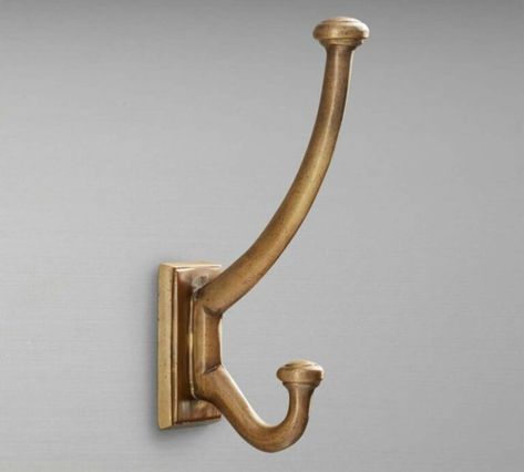 Our Favorite Mudroom Hooks - Plank and Pillow Entryway Mirror With Hooks, Lantern Hooks, Entryway Hooks, Brass Coat Hooks, Brass Wall Hook, Entryway Mirror, Decorative Wall Hooks, Mirror With Hooks, Entryway Wall