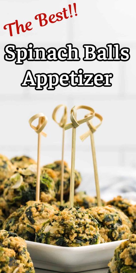 The Best Cheesy Spinach Balls Appetizer Spinach Balls Appetizer, Spinach Balls Recipe, Spinach Appetizers, Spinach Gratin, Cheddar Cheese Ball, Spinach Parmesan, Spinach Balls, Recipes With Ingredients, Keto Board