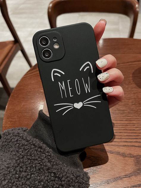 Paint On Black Phone Case, Black Phone Cover Ideas, Simple Phone Cover Painting, Phone Covers Diy Black, Diy Black Phone Case Ideas, Black Phone Cover Painting Ideas, Black Phone Case Design, Black Phone Case Diy, Phone Case Ideas Black