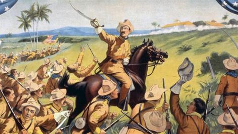 7/1/1898  The Battle of San Juan Hill http://www.history.com/this-day-in-history/the-battle-of-san-juan-hill American Imperialism, Monroe Doctrine, Cc Cycle 3, Ohio History, Teddy Roosevelt, Rough Riders, History Timeline, Theodore Roosevelt, Us History