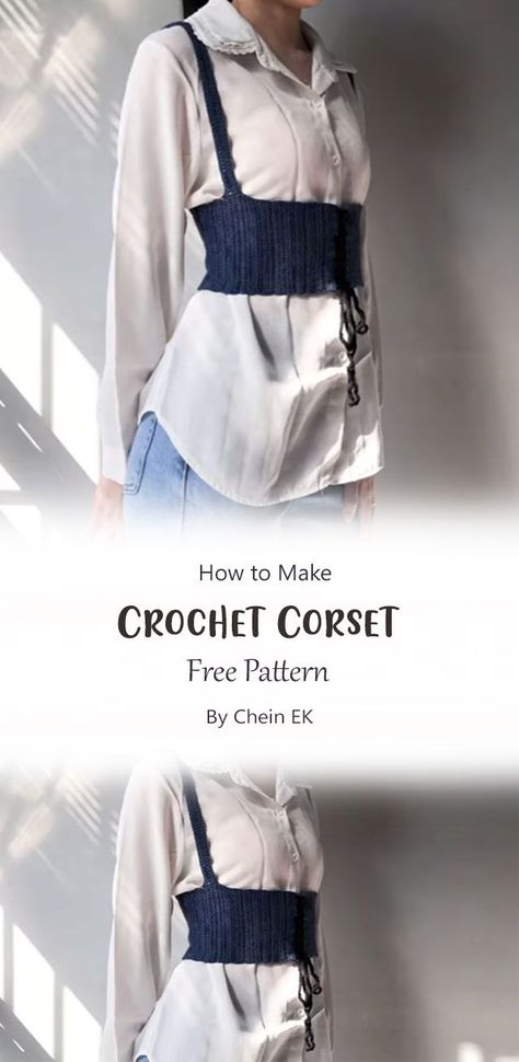 Under Bust Corset Crochet, Crochet Corset Waist Belt, Underbust Crochet Corset Pattern, Crochet Corset Belt Pattern, Free Crochet Corset Patterns, Ren Faire Crochet Pattern Free, Crochet Corset Outfit, Knit Corset Pattern, Crochet Underbust Corset Free Pattern