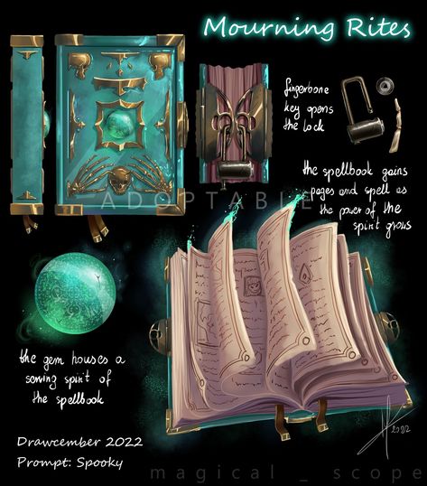 Cybernetic Arm, Dungeon Master's Guide, D D Items, Magical Accessories, Dnd Dragons, Magical Book, Fantasy Props, Magic Design, Cat Coloring Page