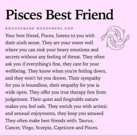 Pisces Friend, Pisces Lover, My Moon Sign, Pisces Personality, Pisces Traits, When Youre Feeling Down, Pisces Quotes, Angel Guide, Pisces Woman