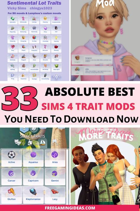 sims 4 trait mods Sims 4 Traits Mods, Sims 4 Trait Mods, Sims 4 Free Mods, Sims Traits, Sims 4 Cas Background, Los Sims 4 Mods, Sims 4 Cc Eyes, Sims 4 Challenges, Sims 4 Traits