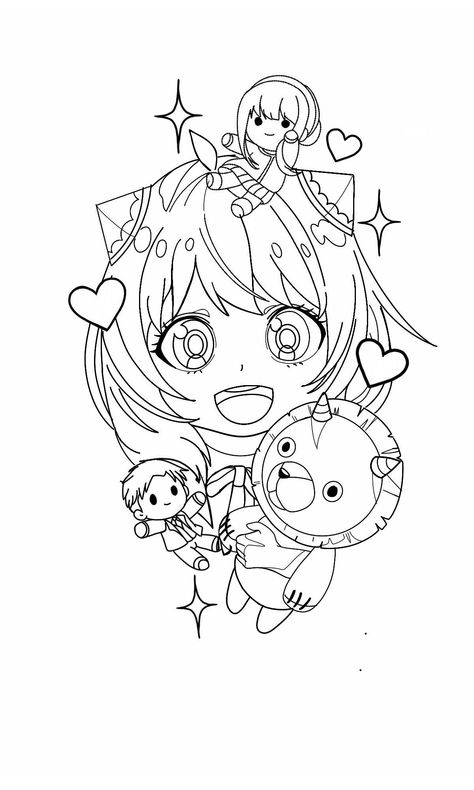 Anya Line Art, Anya Tattoo, Digital Stamps Free, Photo Manga, Line Tattoo Ideas, Family Coloring Pages, Manga Coloring Book, Anime Drawing Books, Detailed Coloring Pages