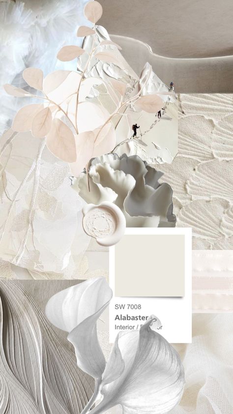 Ivory Mood Board, Soft Minimalism Aesthetic, Bridal Colour Palette, White Feminine Aesthetic, Wedding Pallets, White Wedding Color Palette, White Pallet, White Color Palette, Website Color Schemes