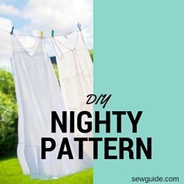 Easy Nightgown Pattern Women, Night Dress Pattern Free Sewing, Diy Night Gown, Free Sewing Patterns For Women Nightgowns, Night Gown Pattern Women, Diy Night Gowns For Women, Free Nightgown Patterns For Women Cotton, Easy Nightgown Pattern, Simple Nightgown Pattern