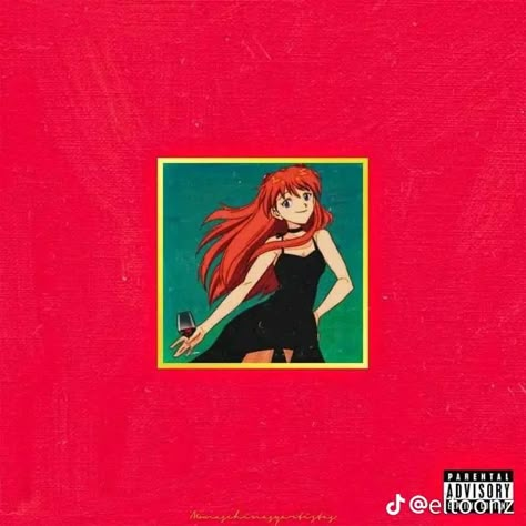 Manga Album Cover, Evangelion Album Cover, Anime Album Cover, Album Artwork Cover Art, Evangelion Art, Neon Evangelion, Music Pics, Asuka Langley, Dark And Twisted