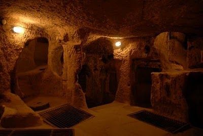 Derinkuyu Underground City: Nevsehir Province, Turkey Ancient Underground City, Historical Nonfiction, Underground City, Cave City, Cappadocia Turkey, Underground Cities, Religious People, Ancient Buildings, Volcanic Rock