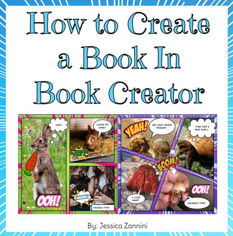 Getting Started with Book Creator Examples - Notes from the Portable Book Creator Ideas, Writing Your Own Book, Write Your Own Book, Create A Comic, Book Creator, Teaching Students, Teaching Inspiration, Thought Bubbles, Red Icons:)