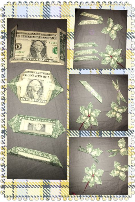 How to make Plumaria flower from a dollar bill. You can use three dollars to make the Plumaria, or two dollars if you're short on money Lei Craft, Graduation Leis Diy Ribbons, Money Lei Diy, Graduation Leis Diy, Graduation Money Lei, Graduation Money Gifts, Diy Graduation Gifts, Dollar Origami, Money Flowers