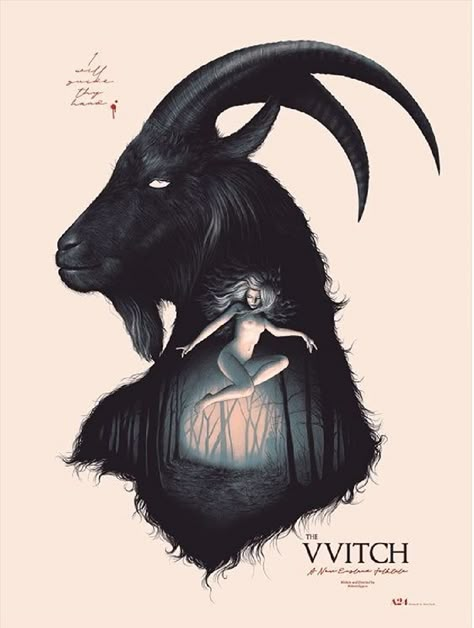 Vvitch Tattoos, The Witch Poster, The Witch Movie, The Vvitch, Witch Poster, Folk Horror, Horror Aesthetic, Black Phillip, Movie Nerd