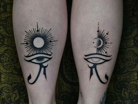 Eye of Horus Tattoo. - MELTBLOGS Egyptian Tattoo For Women, Egyptian Symbol Tattoo, Eye Of Ra Tattoo, Eye Of Horus Tattoo, Egyptian Eye Tattoos, Ankh Tattoo, Horus Tattoo, Starověký Egypt, Egyptian Tattoo Sleeve