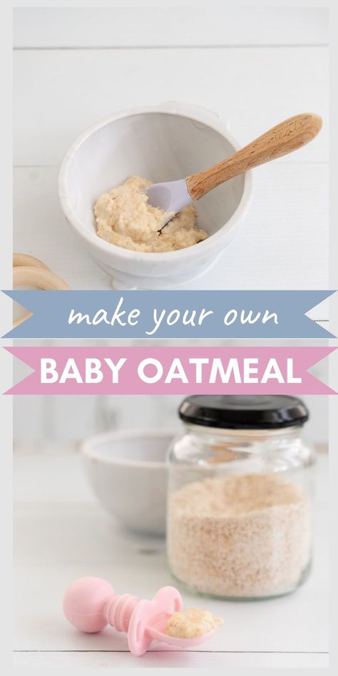 Homemade Baby Cereal, Baby Oatmeal Cereal, Easy Baby Food Recipes, Homemade Oatmeal, Baby Cereal, Weaning Recipes, Homemade Baby Foods, Bowl Recipes, Kid Food