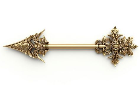 The Baroque Arrow dagger brooch gold. | premium image by rawpixel.com / Fluke Pillar Architecture, Candle Png, Ashoka Pillar, Fantasy Jewellery, Golden Arrow, Baroque Ornament, Cool Swords, 3d Icons, Buddhist Temple