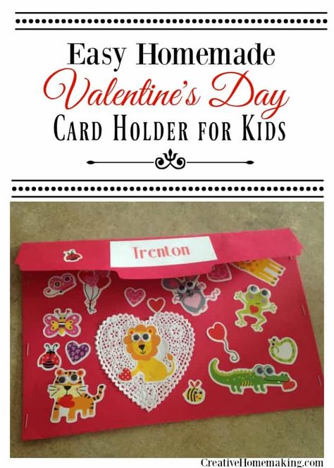 Valentine's Day Card Holder - Creative Homemaking Valentines Card Holder, Childrens Valentines, Preschool Craft, Themed Food, Kids Valentines, Valentine Activities, Valentines Day Desserts, Homemade Valentines, Art Attack