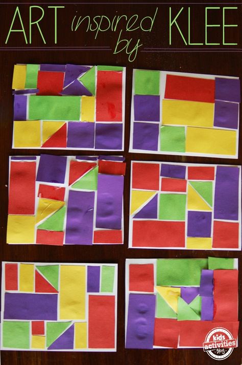 Colorful Math Art Project for Kids Inspired by the Artist Klee | Kids Activities Blog Math Art Activities, Math Art Projects, Klee Art, Paul Klee Art, Elementary Activities, Preschool Art Activities, Math Art, Kindergarten Art, Art Lessons Elementary