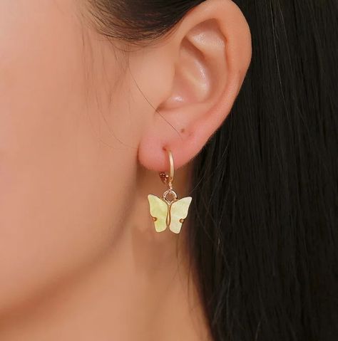 Acrylic Butterfly, Womens Earrings, Stil Boho, Buy Earrings, Butterfly Earrings Stud, Gold Gifts, Popular Jewelry, Black Earrings, Butterfly Earrings