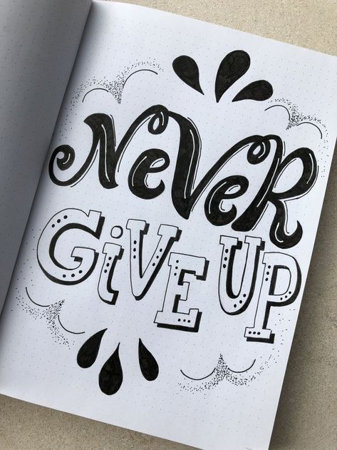 Pencil Sketches With Quotes, Hand Lettered Quotes Doodles, Page Drawing, Calligraphy Quotes Doodles, Doodle Quotes, Diary Writing, Easy Mandala Drawing, Bullet Journal Cover Ideas, Bullet Journal Mood Tracker Ideas