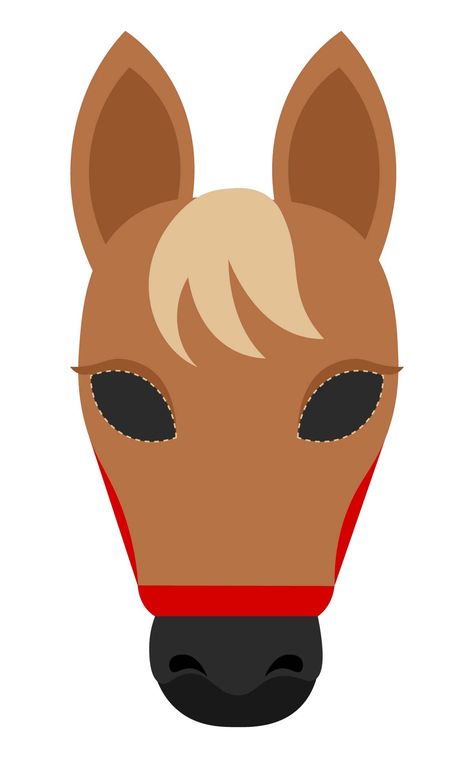 Horse Mask Printable, Horse Ears Drawing, Animal Mask Templates Free Printable, Horse Mask Diy, Horse Mask For Kids, Horse Head Template, Horse Face Drawing, Face Mask Template, Horse Head Mask