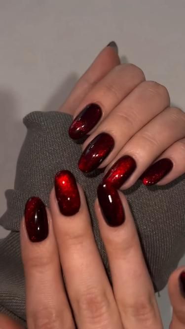 Black Nails 2023, Red And Black Nail Designs, Red And Black Nail, Red And Black Nails, Nail Designs Ideas, Wine Nails, Grunge Nails, Pretty Gel Nails, Black Nail Designs