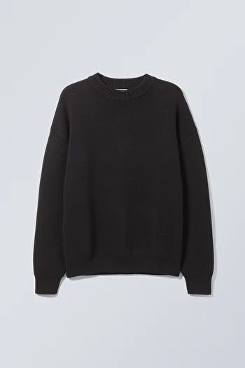 Men’s Knitwear | Shop Chunky & Smart Knitwear Online - Weekday FR Oversized Sweater Men, Light Knit Cardigan, Oversized Black Sweater, Swedish Street Style, Oversized Vest, Men's Knitwear, Men's Sweatshirts, Black Jumper, Light Knit