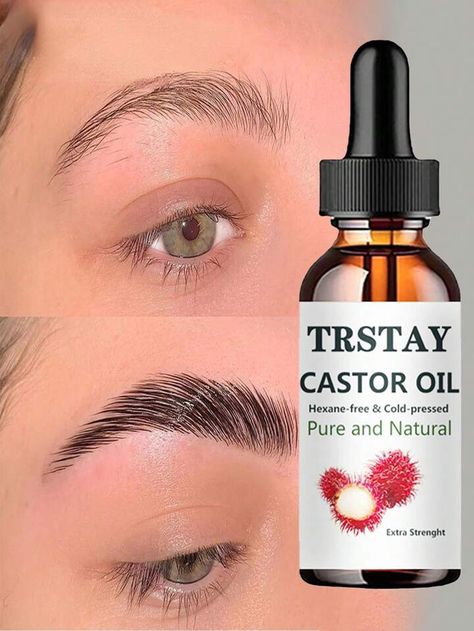 Women's & Men's Clothing, Shop Online Fashion Eyebrow Growth Oil, Eyebrow Care, Eyebrow Growth, Hair Vitamins, Growth Oil, Organic Oil, Castor Oil, Beauty Health, Fashion Online Shop