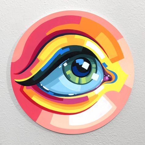 Circle Canvas, Circle Painting, Posca Art, Small Canvas Art, Pop Art Painting, Circle Art, Diy Canvas Art Painting, Amazing Art Painting, Mini Canvas Art