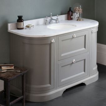 Shaker Style Bathroom, Bathroom Sink Unit, Classy Bathroom Ideas, Paneled Bathroom, Bathroom Sinks And Vanities, Small Victorian Bathroom, Vanity Units Uk, Minerva Worktop, Burlington Bathroom