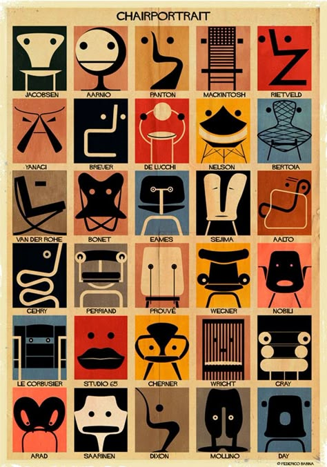 home Subway Map Design, Federico Babina, Furniture Graphic, Expressive Faces, Chairs Logo, Robin Day, Ron Arad, Illustration Series, Retro Interior Design