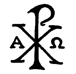 Chi Rho Tattoo Design, Chi Ro Tattoo, Christian Symbols Art, Roman Catholic Tattoos, History Tattoo Ideas, Chi Rho Tattoo, Alpha And Omega Symbols, Christus Tattoo, Campus Ministry