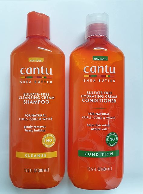 Cantu Shampoo, Sulphate Free Shampoo, Cantu Shea Butter For Natural Hair, Hair Shampoo And Conditioner, Cantu Hair Products, Curly Shampoo, Natural Hair Shampoo, Good Shampoo And Conditioner, Hair Care Growth