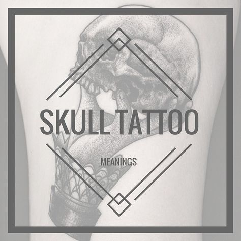 Skull Symbolism Meaning, Skull Meaning, Skull Tattoo Meaning, Tats With Meaning, Designed Tattoos, Magical Symbols, Half Skull, Tattoo Meanings, Flame Tattoos