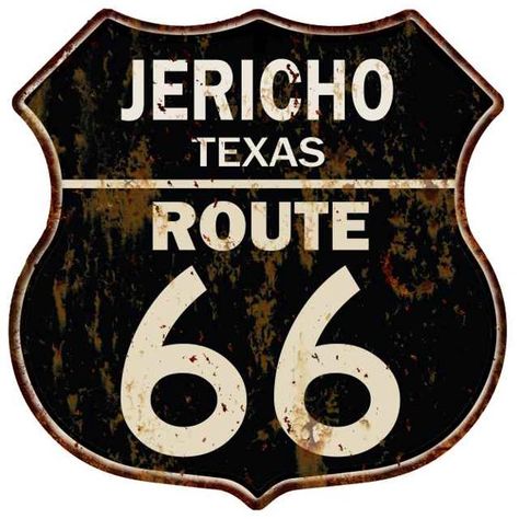 JERICHO, TEXAS Route 66 Shield Metal Sign Man Cave Garage 211110014226 - Walmart.com Man Cave Rules Sign, Man Cave Rules, Route 66 Sign, Faux Rust, Route 66 Road Trip, Flagstaff Arizona, Plate Wall Decor, Car Signs, Pasadena California