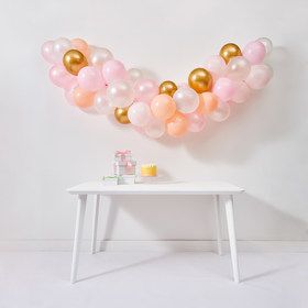 Shop Party Decor Online and in Store - Kmart NZ Gold Chrome Balloons, Pink Balloon Garland, Chrome Balloons, 5 Balloons, Bachelorette Party Planning, Gold Chrome, Pink Balloons, Polyvinyl Chloride, Natural Latex