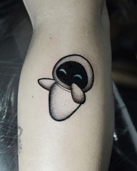 Wall E Tattoo, L Tattoos, Eve Tattoo, Reference Tattoo, Walle Tattoo, Patch Sleeve, L Tattoo, Calf Tattoo, Sleeves Ideas