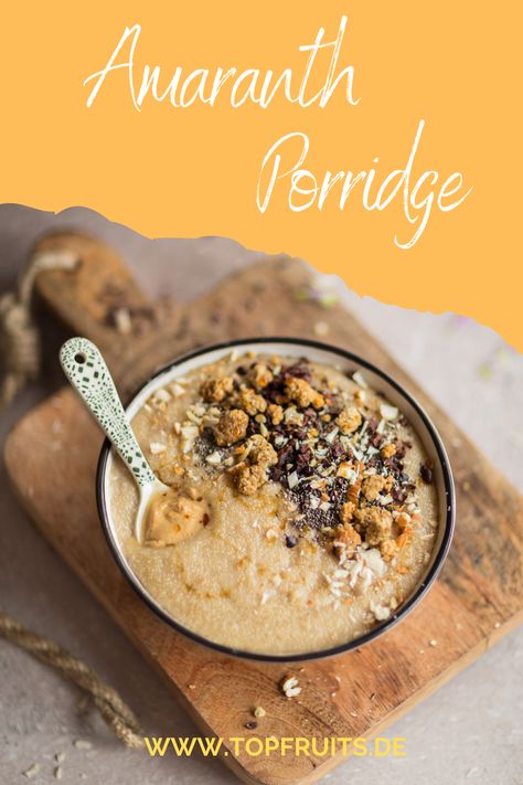 Amaranth Breakfast, How To Cook Amaranth Grain, Amaranth Porridge Vegan, Puffed Amaranth, Amaranth Porridge, Amaranth Grain, Porridge Recipes, Healthy Morning Routine, Gluten Free Grains